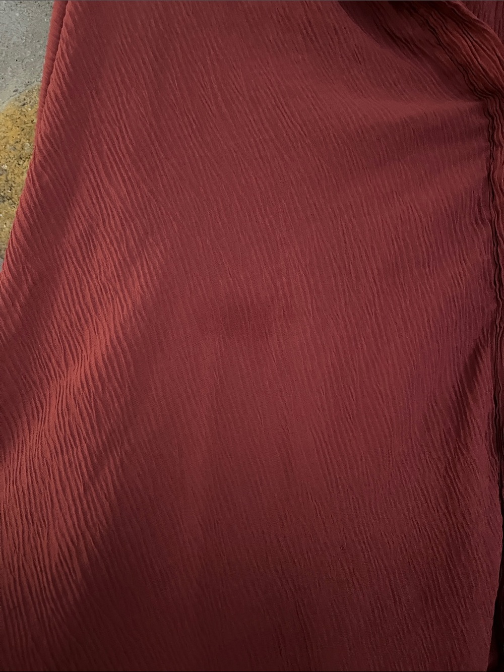 Lulu's Rust-Red Textured Swim Cover-Up Set - Picture 6 of 6